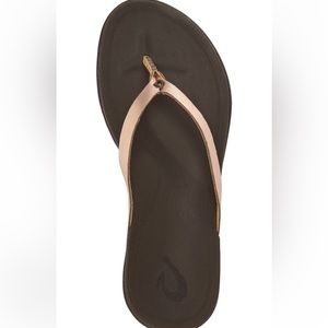 Olukao Ho Opio Leather Flip Flop